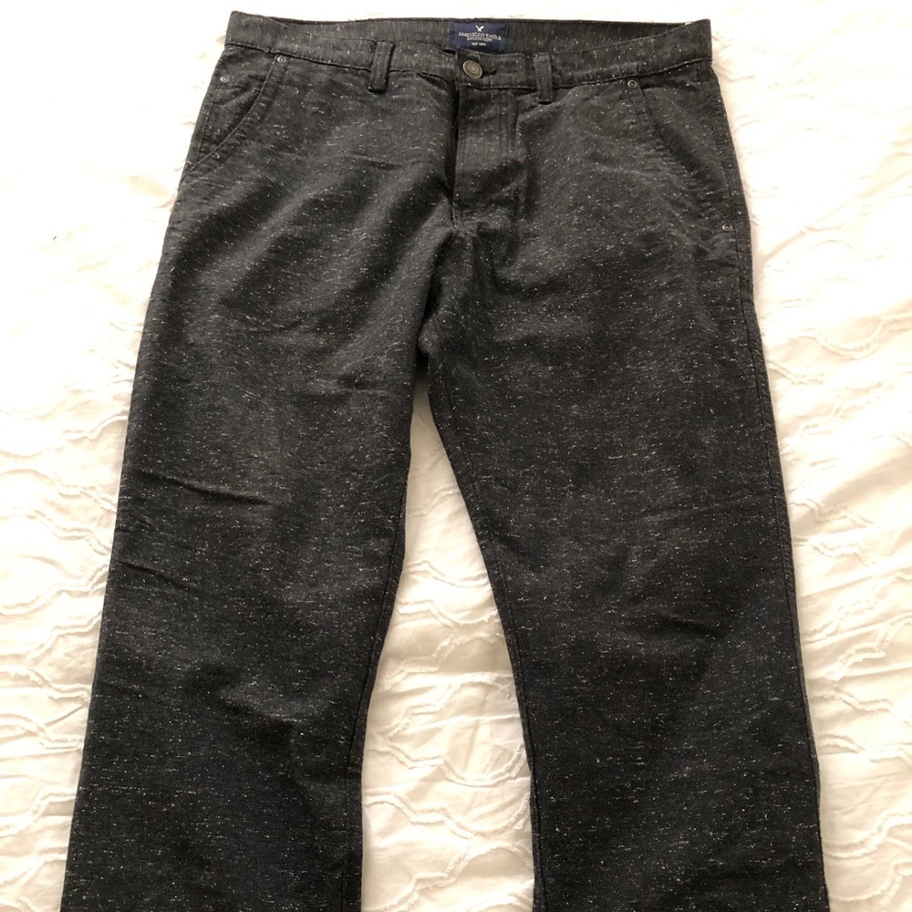 American Eagle Pants Speckle Black 34x32 Slim/Str